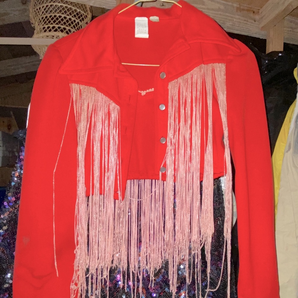 Vintage Fringe Cropped Jacket